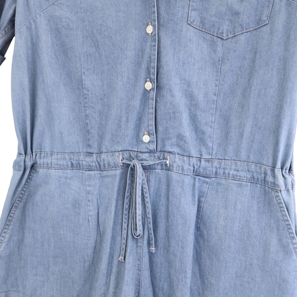 Levi's Light Blue Denim Romper Size Medium Womens - Picture 4 of 7